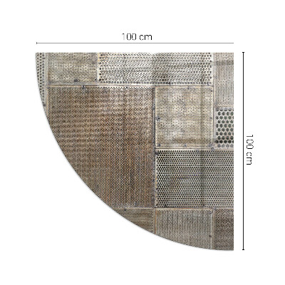Glass hearth Pattern of perforated sheet metal