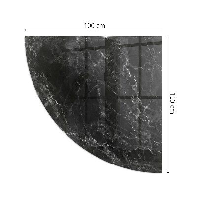 Glass hearth Elegant marble pattern