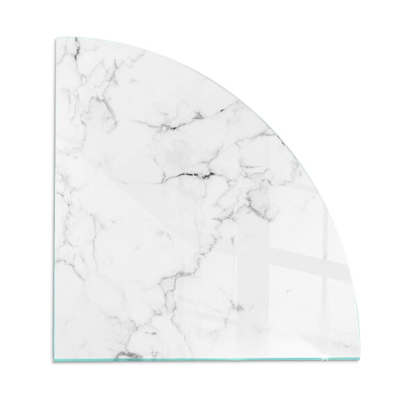 Glass hearth Marble pattern with veins