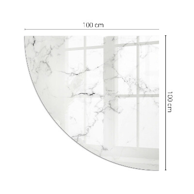 Glass hearth Marble pattern with veins