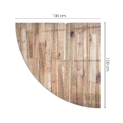 Glass hearth Wooden board in arrangement