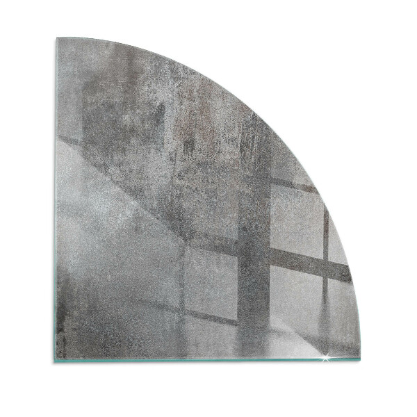 Glass hearth for wood stove Raw surface texture