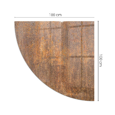 Glass hearth Rust texture on metal