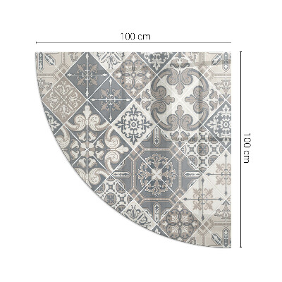 Glass hearth Decorative mosaic pattern