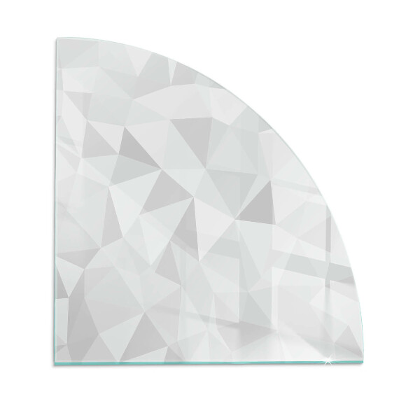 Glass hearth Abstract geometric pattern
