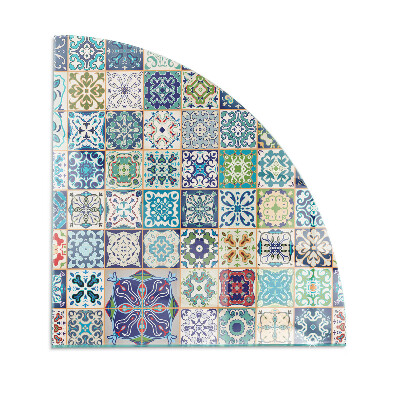 Glass hearth Mosaic patterns on tiles