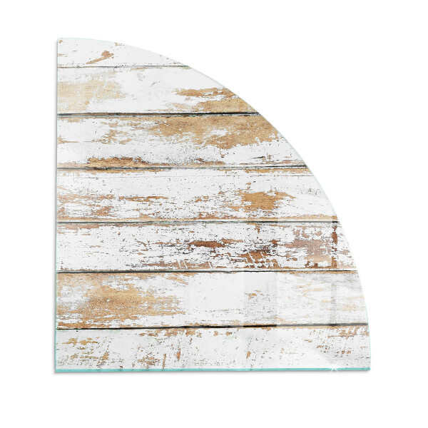 Glass hearth for wood stove A damaged wooden board