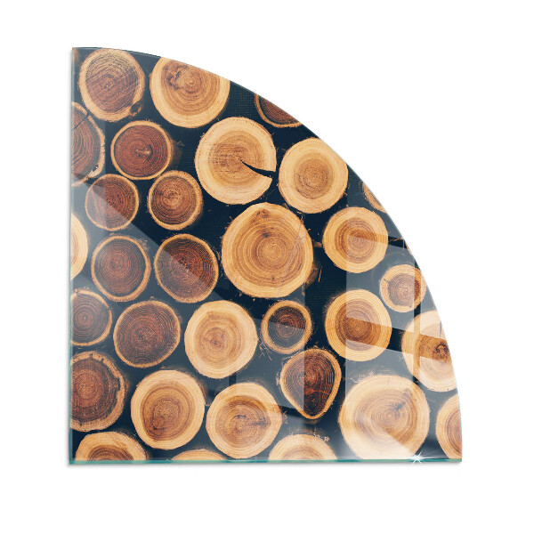 Glass hearth A box with cut wood