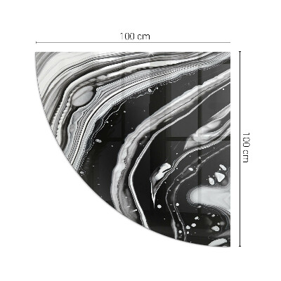 Glass hearth Abstract waves and lines