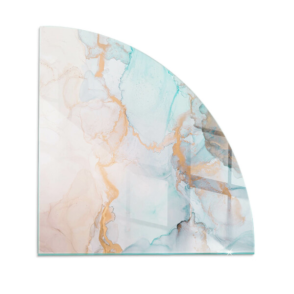 Glass hearth for wood stove Abstract fluid pattern