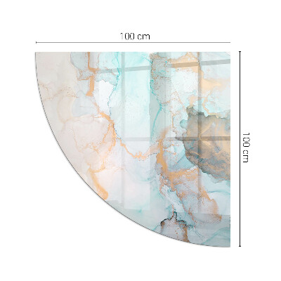 Glass hearth for wood stove Abstract fluid pattern