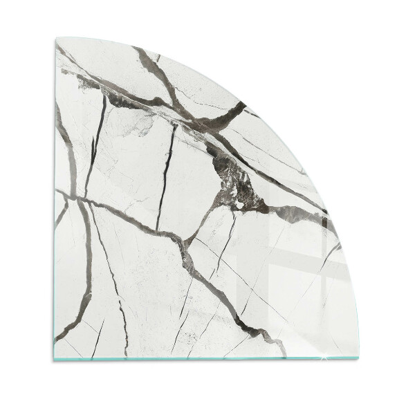 Glass hearth Marble vein pattern