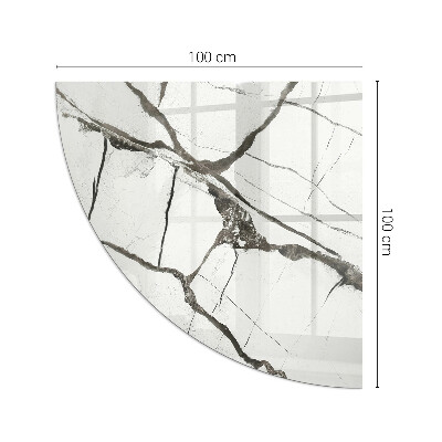 Glass hearth Marble vein pattern