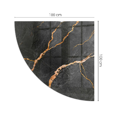 Glass hearth Elegant marble with veins