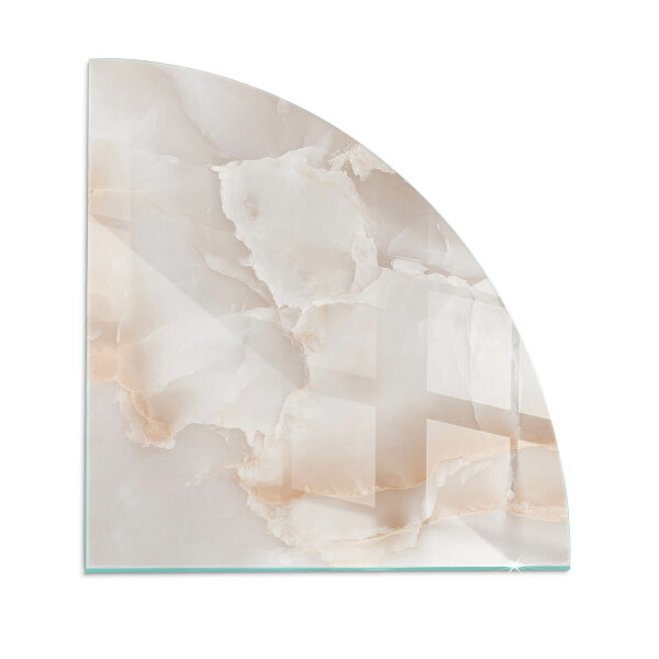 Glass hearth for wood stove Natural stone pattern