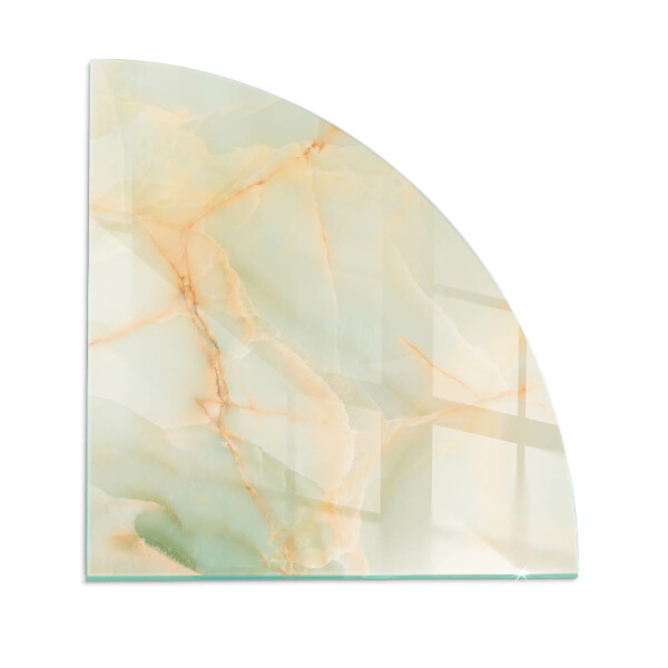 Glass hearth Abstract marble pattern