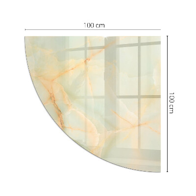 Glass hearth Abstract marble pattern