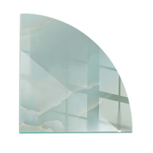 Glass hearth Delicate marble pattern