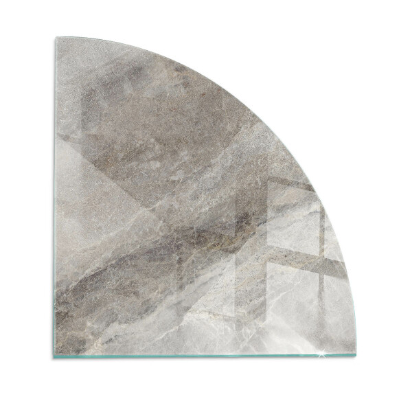 Glass hearth for wood stove Natural stone pattern