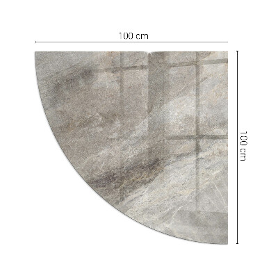 Glass hearth for wood stove Natural stone pattern