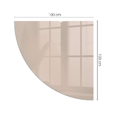 Glass hearth for wood stove Color: Light brown