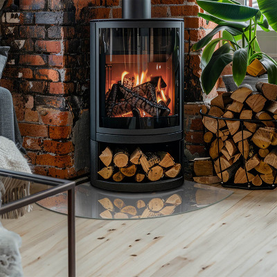 Glass hearth Color Light grey