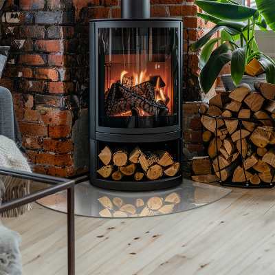 Glass hearth Color Gray