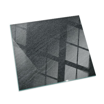 Glass fire hearth rectangular Natural stone texture