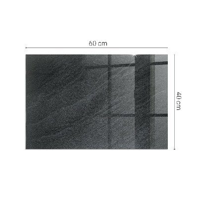 Glass fire hearth rectangular Natural stone texture