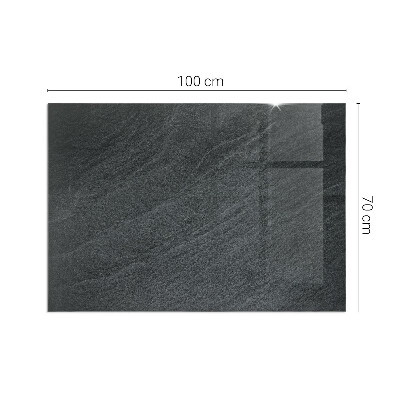 Glass fire hearth rectangular Natural stone texture