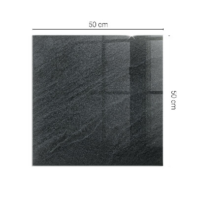 Glass fire hearth rectangular Natural stone texture