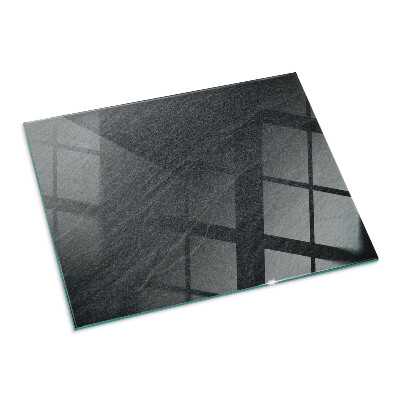 Glass fire hearth rectangular Natural stone texture