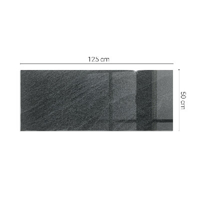 Glass fire hearth rectangular Natural stone texture
