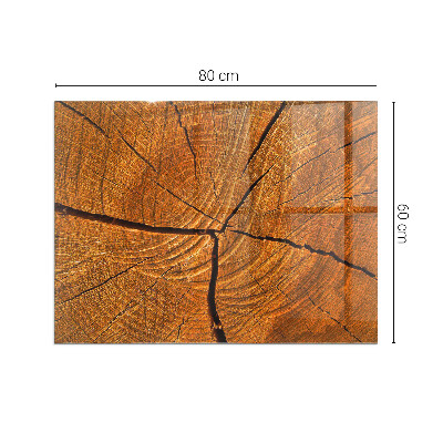 Corner glass hearth rectangular Wood grain in cross-section
