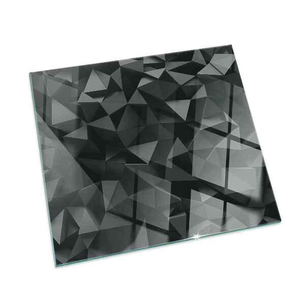 Glass fire hearth rectangular Three-dimensional geometry