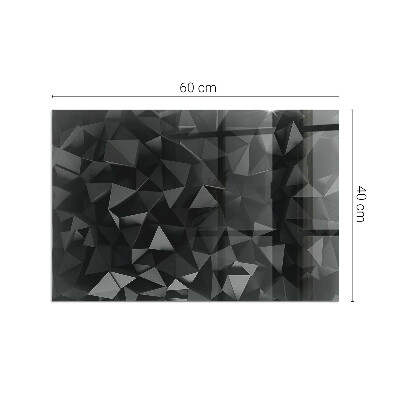 Glass fire hearth rectangular Three-dimensional geometry