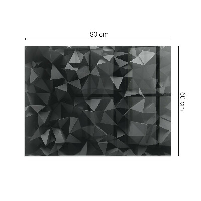 Glass fire hearth rectangular Three-dimensional geometry
