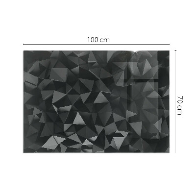 Glass fire hearth rectangular Three-dimensional geometry