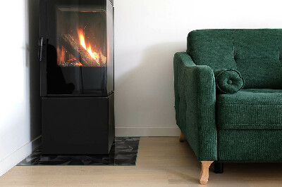 Glass fire hearth rectangular Three-dimensional geometry