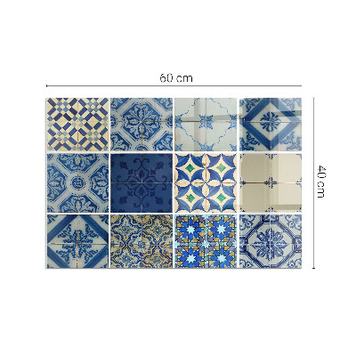 Glass fire hearth rectangular Ceramic tile patterns