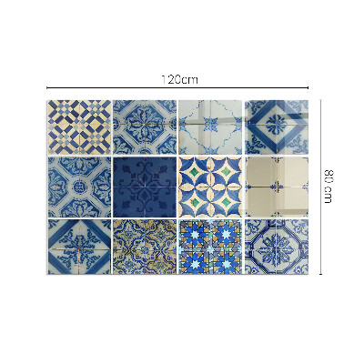 Glass fire hearth rectangular Ceramic tile patterns