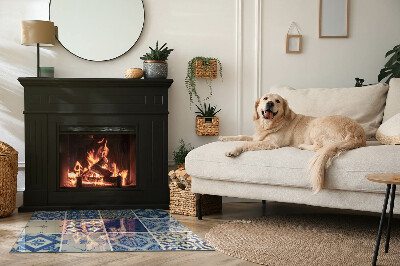 Glass fire hearth rectangular Ceramic tile patterns
