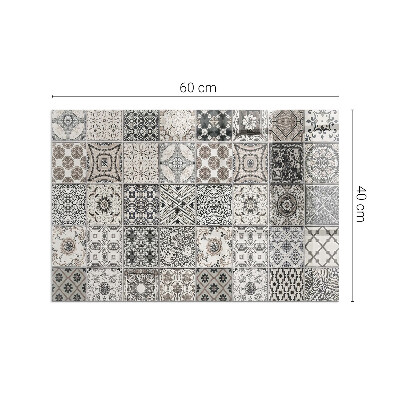 Corner glass hearth rectangular Decorative tile patterns