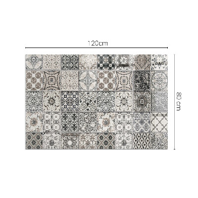 Corner glass hearth rectangular Decorative tile patterns