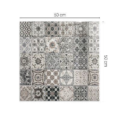 Corner glass hearth rectangular Decorative tile patterns