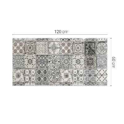 Corner glass hearth rectangular Decorative tile patterns