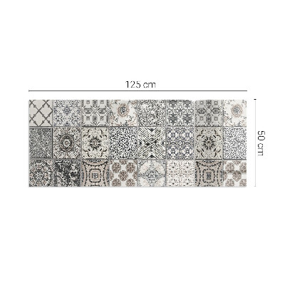 Corner glass hearth rectangular Decorative tile patterns
