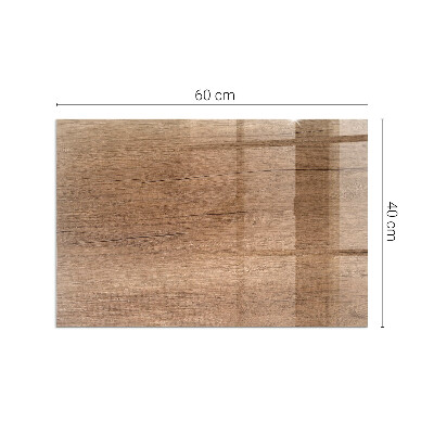 Corner glass hearth rectangular Natural wood pattern