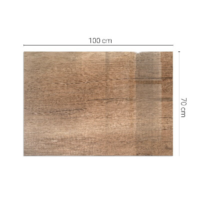 Corner glass hearth rectangular Natural wood pattern