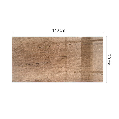 Corner glass hearth rectangular Natural wood pattern